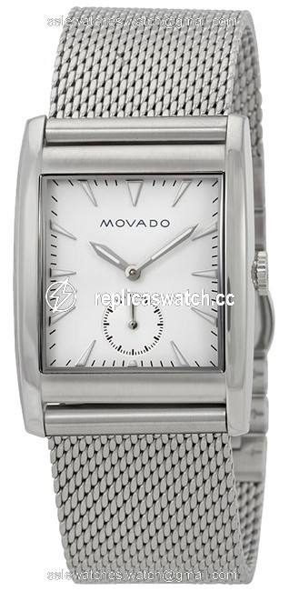 Movado White/Silver Mens Heritage Dial Stainless Steel Mesh 3650044 Watch Movado White/Silver Mens Heritage Dial Stainless Steel Mesh 3650044 Watch