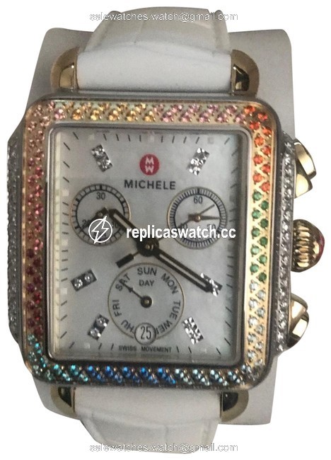 Michele Rainbow Deco Madison Diamond Carousel Watch Michele Rainbow Deco Madison Diamond Carousel Watch