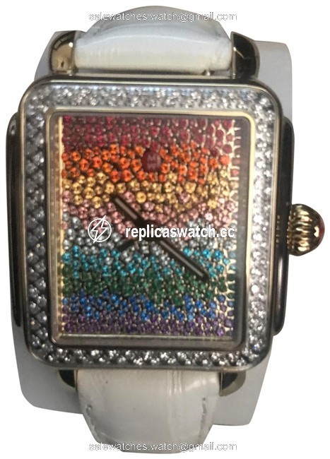 Michele Rainbow Limited-edition Deco Carousel Diamond Watch Michele Rainbow Limited-edition Deco Carousel Diamond Watch