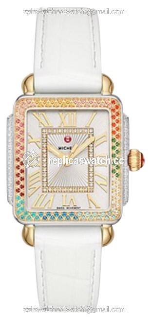 Michele Deco Madison Mid Carousel Diamond Watch Michele Deco Madison Mid Carousel Diamond Watch