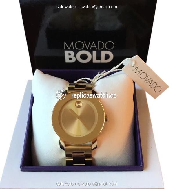 Movado Gold Swiss Ion-plated Stainless Steel Bracelet Watch Movado Gold Swiss Ion-plated Stainless Steel Bracelet Watch