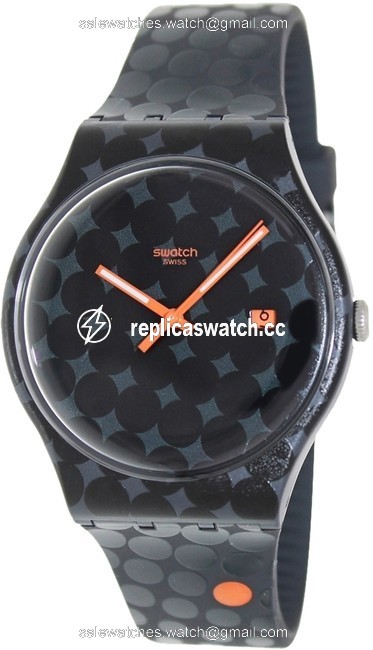Swatch Black Unisex Casual Suoz400 Analog Watch Swatch Black Unisex Casual Suoz400 Analog Watch