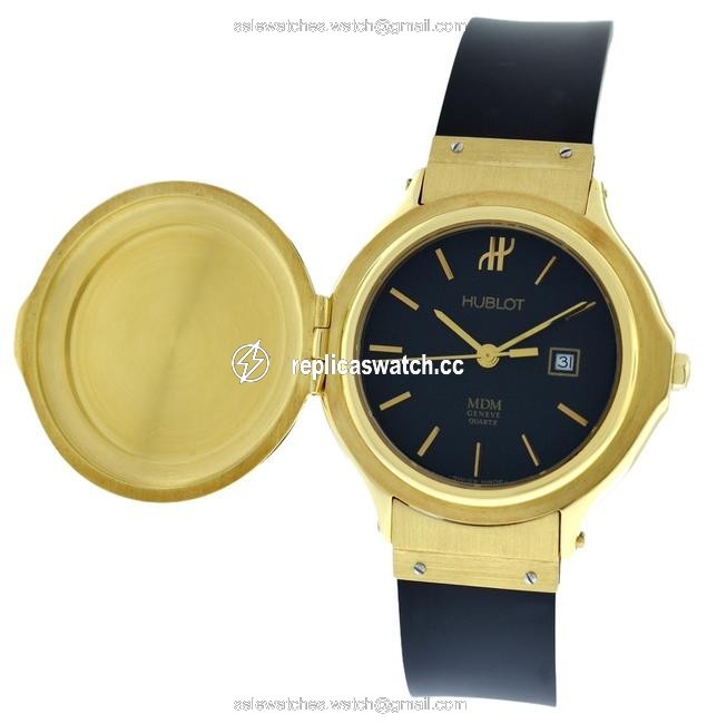 Hublot Yellow Gold Mdm Geneve 18k Quartz Watch Hublot Yellow Gold Mdm Geneve 18k Quartz Watch