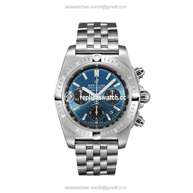Breitling Silver Chronomat Ab0115101c1a1 Stainless Steel 44mm Watch Breitling Silver Chronomat Ab0115101c1a1 Stainless Steel 44mm Watch