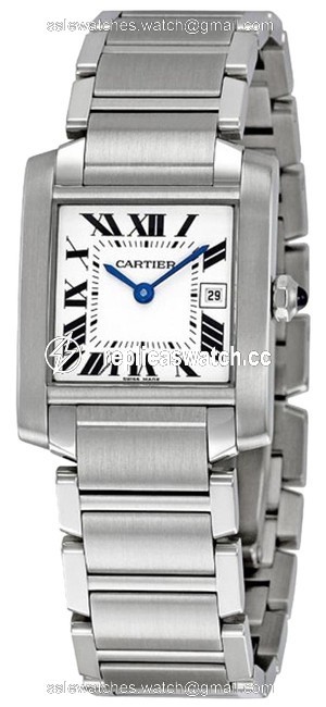 Cartier Silver Gold Tank Francaise Ladies W51011q3 Watch Cartier Silver Gold Tank Francaise Ladies W51011q3 Watch