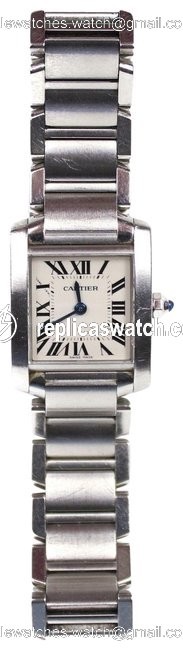 Cartier Silver Womens Tank Square Watch Cartier Silver Womens Tank Square Watch