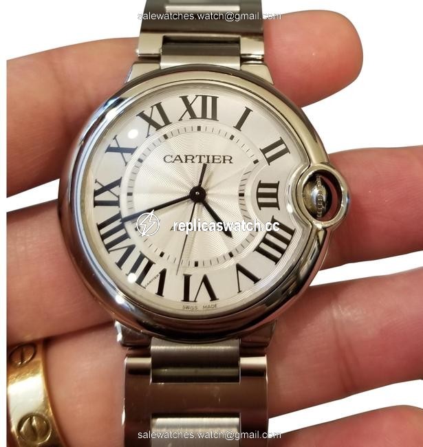 Cartier Silver Ballon Bleu Watch Cartier Silver Ballon Bleu Watch
