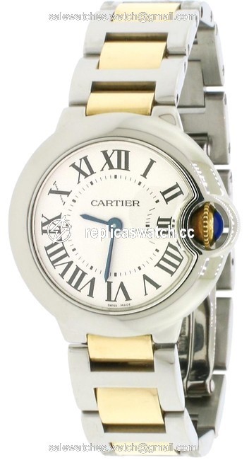 Cartier Roman Ballon Bleu 2-tone Orig. Silver Dial 28mm W2bb0010 Watch Cartier Roman Ballon Bleu 2-tone Orig. Silver Dial 28mm W2bb0010 Watch