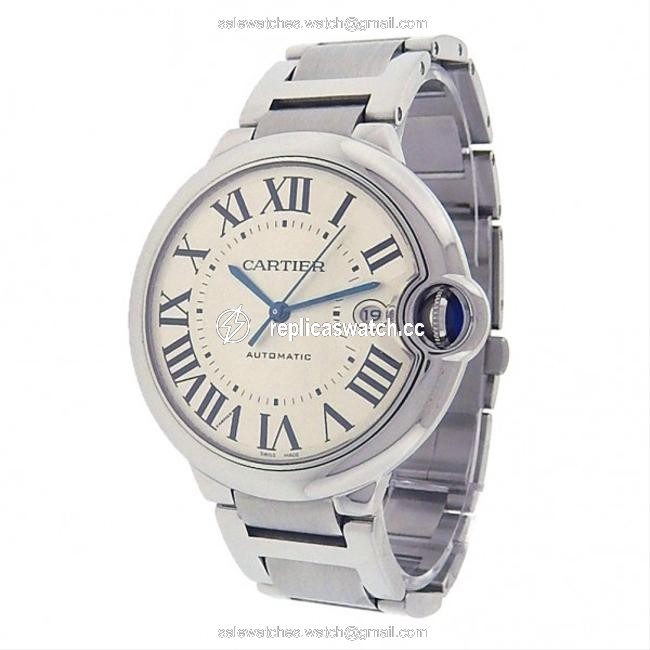 Cartier Silver Ballon Bleu W69012z4 Stainless Steel Mens Watch Cartier Silver Ballon Bleu W69012z4 Stainless Steel Mens Watch