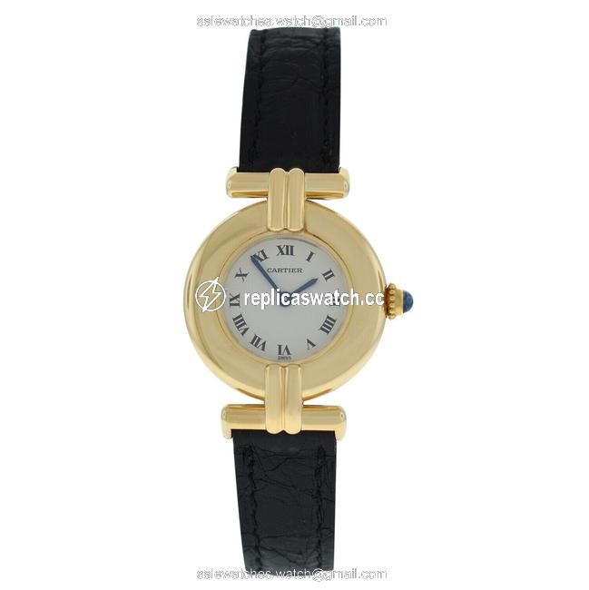 Cartier Gold Colisee 5417 Ladies 18k Solid Rose 24mm Quartz Watch Cartier Gold Colisee 5417 Ladies 18k Solid Rose 24mm Quartz Watch