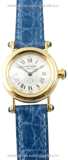 Cartier Blue Diabolo 18k Yellow Gold 150 Anniversary Ladies 14400 Watch Cartier Blue Diabolo 18k Yellow Gold 150 Anniversary Ladies 14400 Watch