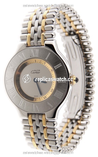 Cartier Silver Must 21 Bullet Watch Cartier Silver Must 21 Bullet Watch