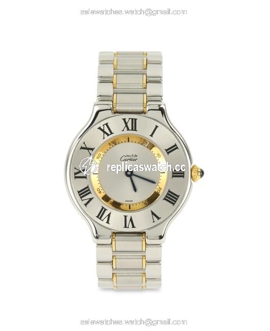 Cartier Silver Must De 21 Watch Cartier Silver Must De 21 Watch