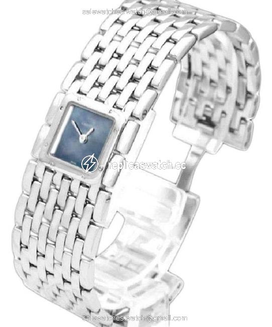 Cartier Dark Mother Of Pearl Ruban Ladies Quartz Bracelet with Blue Mop Dial Watch Cartier Dark Mother Of Pearl Ruban Ladies Quartz Bracelet with Blue Mop Dial Watch