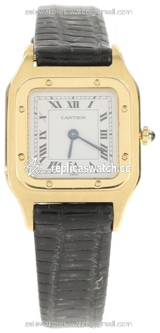 Cartier Black Santos Dumont Watch Cartier Black Santos Dumont Watch