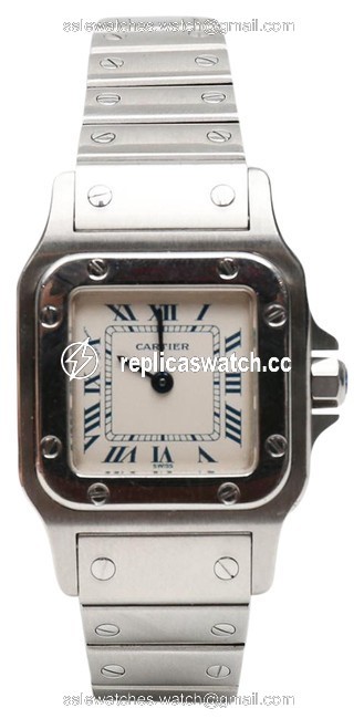 Cartier Silver Santos Watch Cartier Silver Santos Watch