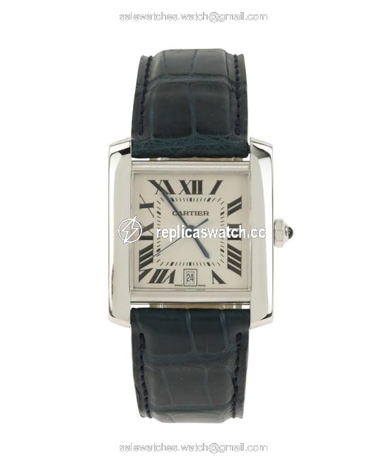 Cartier Silver Tank Francaise Lm Watch Cartier Silver Tank Francaise Lm Watch