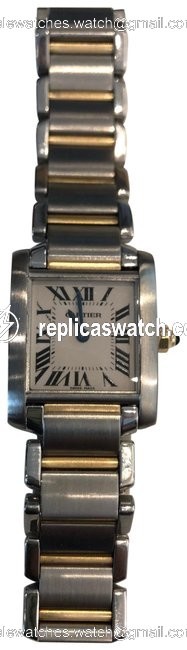 Cartier Silver Tank Francaise Stainless Steel Watch Cartier Silver Tank Francaise Stainless Steel Watch