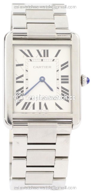 Cartier Silver Tank Solo Watch Cartier Silver Tank Solo Watch