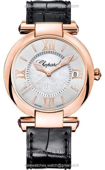 Chopard Black Rose Gold Imperiale 18k Manual Winding 384822-5001 Watch Chopard Black Rose Gold Imperiale 18k Manual Winding 384822-5001 Watch