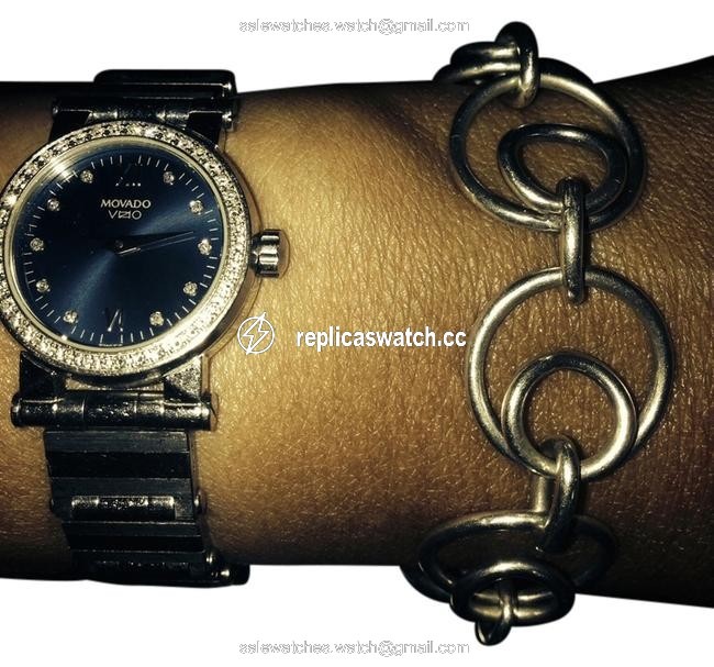 Movado White Gold Womans 18kt Vizio with Diamonds Watch Movado White Gold Womans 18kt Vizio with Diamonds Watch