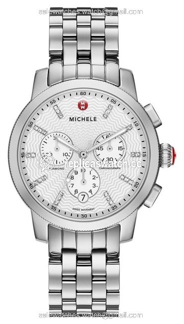 Michele Stainless Steel Womens uptown Mww25a000001 1/8 Ct Tdw Diamond Watch Michele Stainless Steel Womens uptown Mww25a000001 1/8 Ct Tdw Diamond Watch