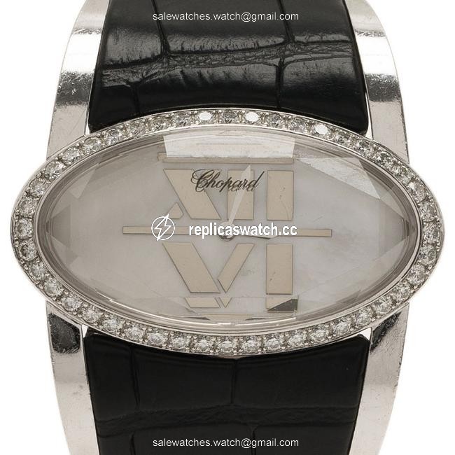 Chopard White Stainless Steel Womens Wristwatch 36mm Watch Chopard White Stainless Steel Womens Wristwatch 36mm Watch