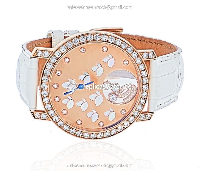 Chopard Rose Gold Monetere Happy Diamonds Butterfly Ladies 207450 Watch Chopard Rose Gold Monetere Happy Diamonds Butterfly Ladies 207450 Watch