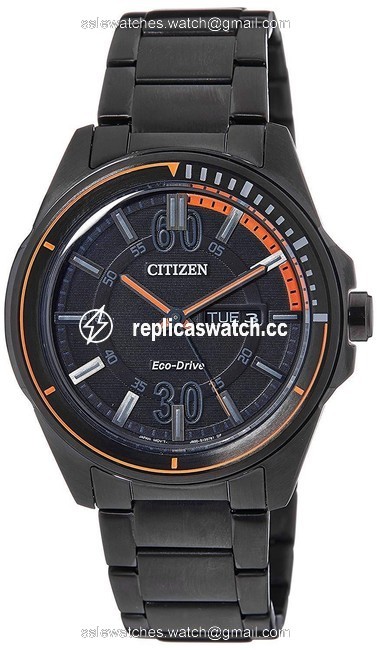 Citizen Black Eco-drive Analog Dial Mens Aw0035-51e Watch Citizen Black Eco-drive Analog Dial Mens Aw0035-51e Watch