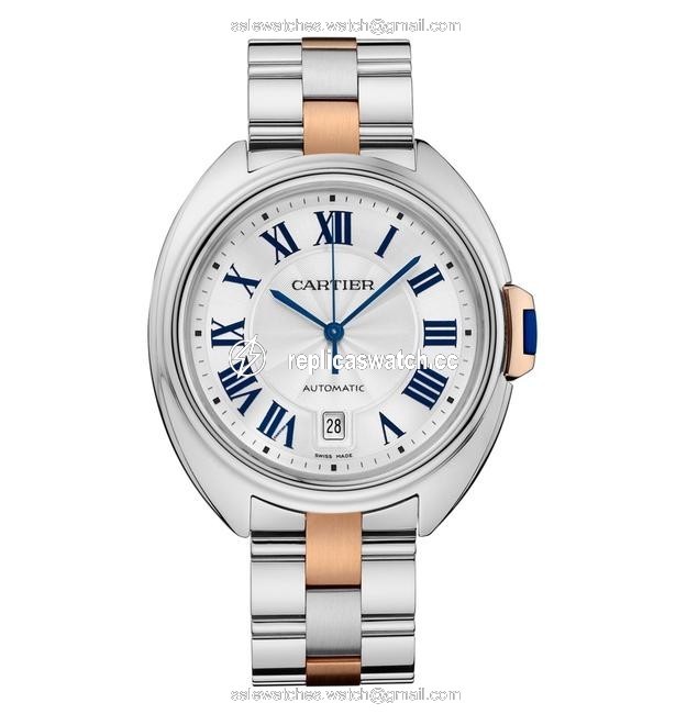 Cartier Multi- Color Cl¨¦ De Mens 40 Mm 18k Pink Gold Steel W2cl0002 Watch Cartier Multi- Color Cl¨¦ De Mens 40 Mm 18k Pink Gold Steel W2cl0002 Watch