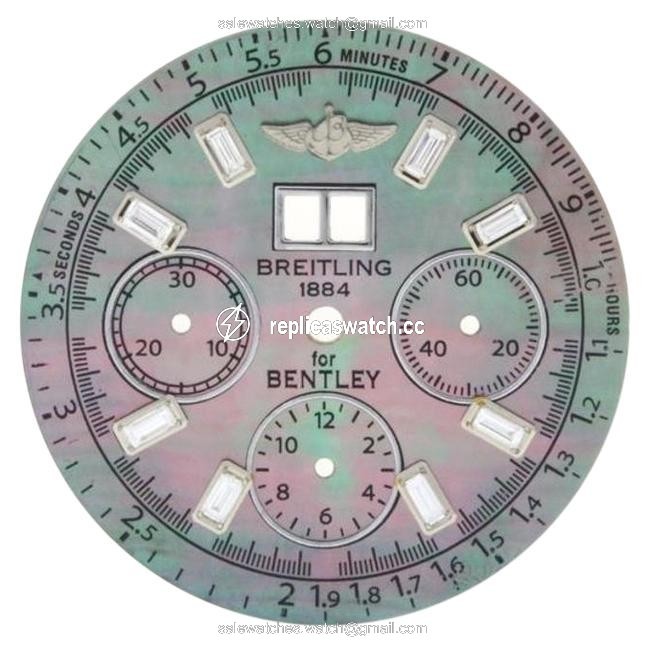 Breitling Custom Bentley 6.75 Dark Mother-of-pearl Dial with Diamonds A44362 Watch Breitling Custom Bentley 6.75 Dark Mother-of-pearl Dial with Diamonds A44362 Watch