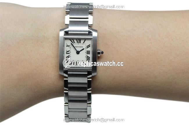 Cartier Silver Small Tank Watch Cartier Silver Small Tank Watch