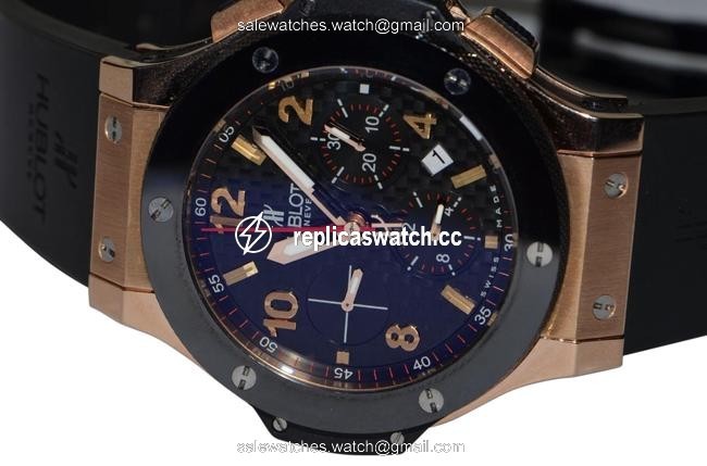 Hublot Big Bang 18k Solid Rose Gold Chronograph Ceramic Watch Hublot Big Bang 18k Solid Rose Gold Chronograph Ceramic Watch