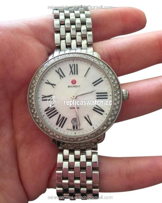 Michele Serein 16 Diamond Dial with Band Mw21b01a1025 Watch Michele Serein 16 Diamond Dial with Band Mw21b01a1025 Watch