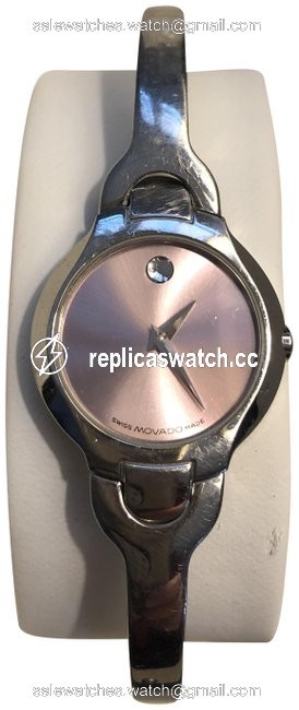 Movado Silver/Baby Pink Museum Watch Movado Silver/Baby Pink Museum Watch