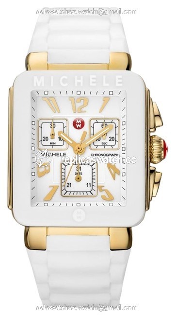 Michele White Jelly Park Bean Silicone Womens Mww06l000013 Watch Michele White Jelly Park Bean Silicone Womens Mww06l000013 Watch