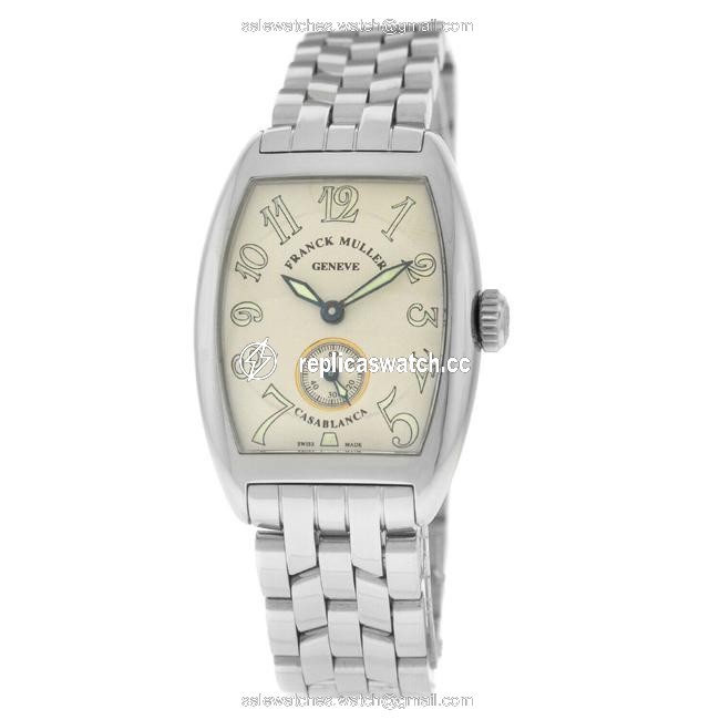 Franck Muller Silver Casablanca 1750s6 Ladies Mechanical 25mm Watch Franck Muller Silver Casablanca 1750s6 Ladies Mechanical 25mm Watch