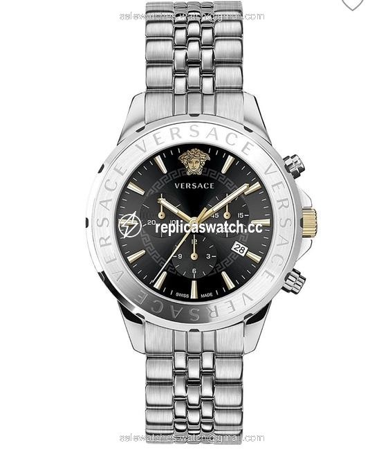 Versace Chrono Signature Stainless Steel Bracelet Watch Versace Chrono Signature Stainless Steel Bracelet Watch
