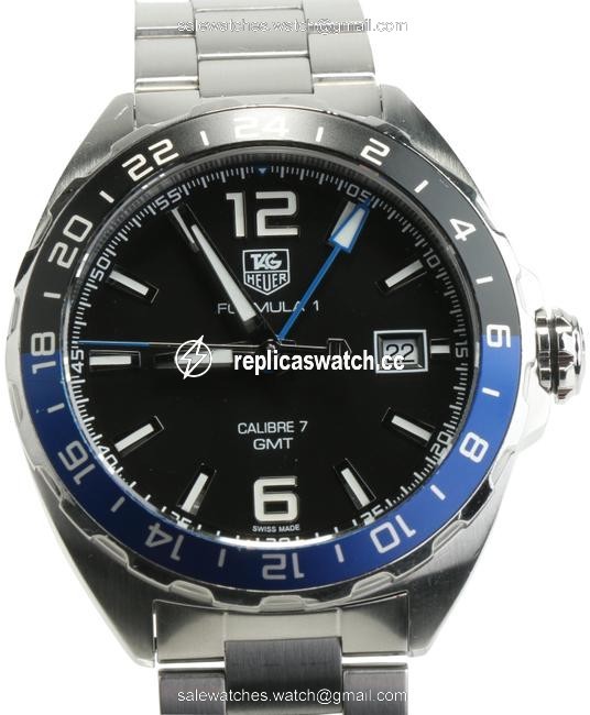 TAG Heuer Black/Blue/Steel 41mm Formula 1 Waz211a Watch TAG Heuer Black/Blue/Steel 41mm Formula 1 Waz211a Watch