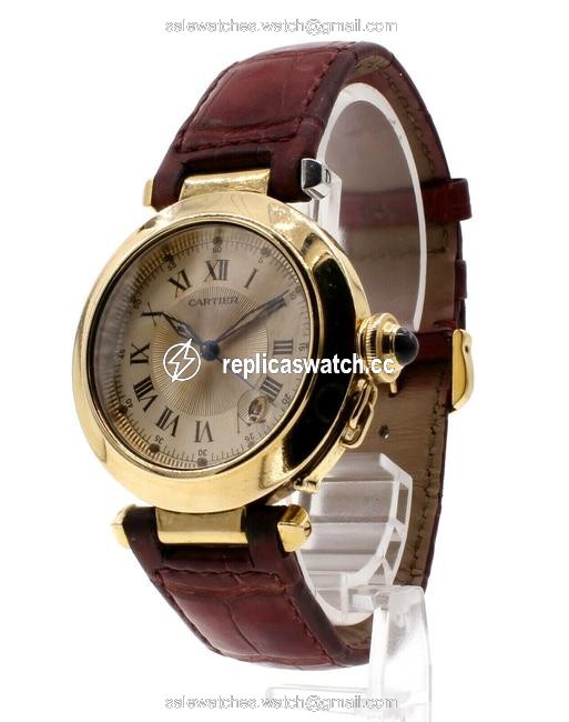 Cartier Gold Pasha 18k Yellow Mens Full-size Large 38mm Watch Cartier Gold Pasha 18k Yellow Mens Full-size Large 38mm Watch