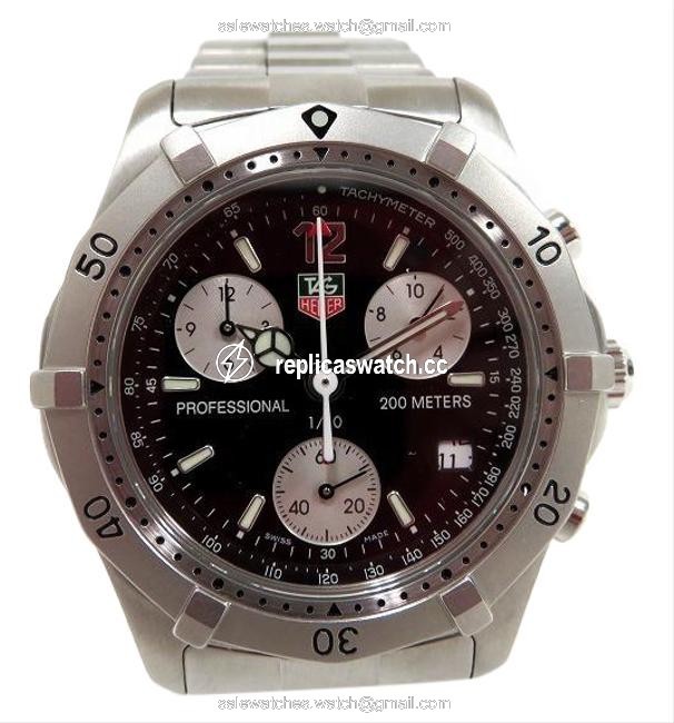 TAG Heuer 2000 Series Professional Date Ck1110-0 Quartz Chronograph Mens Watch TAG Heuer 2000 Series Professional Date Ck1110-0 Quartz Chronograph Mens Watch