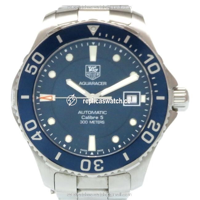 TAG Heuer Aquaracer Caliber 5 Wan2111 Stainless Steel Blue Dial Mens Watch TAG Heuer Aquaracer Caliber 5 Wan2111 Stainless Steel Blue Dial Mens Watch