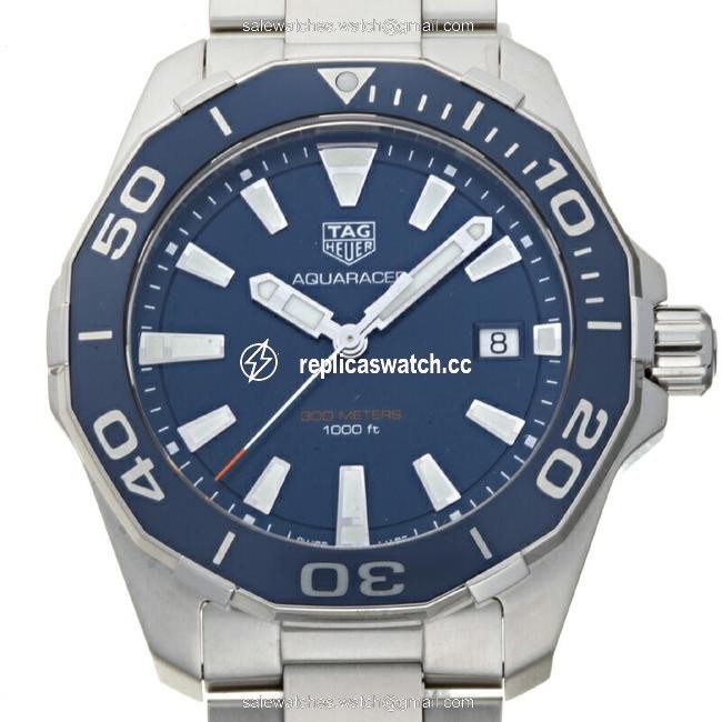 TAG Heuer Aquaracer Mens Way111c.ba0928 Stainless Steel Blue Dial Watch TAG Heuer Aquaracer Mens Way111c.ba0928 Stainless Steel Blue Dial Watch