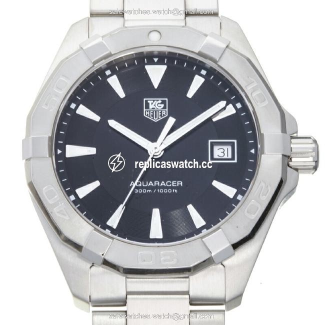 TAG Heuer Aquaracer Mens Way1110.ba0928 Stainless Steel Black Dial Watch TAG Heuer Aquaracer Mens Way1110.ba0928 Stainless Steel Black Dial Watch