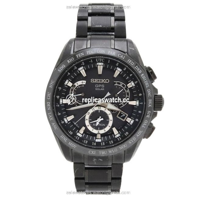Seiko Solar Astron Gps Radio Wave Black Dial Ceramic Titanium Mens 8x53-0ab0 Sbxb049 Watch Seiko Solar Astron Gps Radio Wave Black Dial Ceramic Titanium Mens 8x53-0ab0 Sbxb049 Watch
