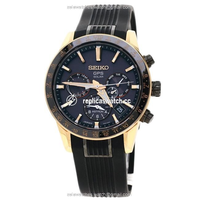 Seiko Sb C006 5 53-0ab0 Astron Titanium Rubber Men Watch Seiko Sb C006 5 53-0ab0 Astron Titanium Rubber Men Watch