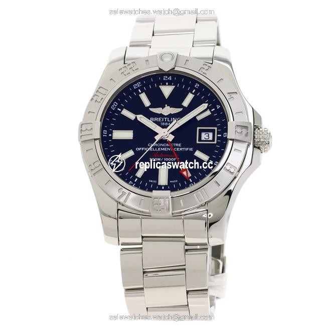 Breitling A32390 Avenger 2 Gmt Stainless Steel Mens Watch Breitling A32390 Avenger 2 Gmt Stainless Steel Mens Watch