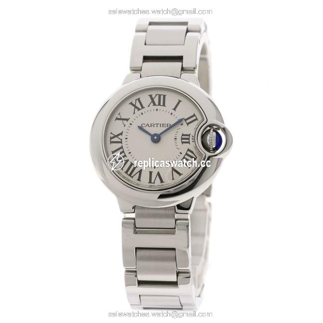 Cartier W69010z4 Baron Blue 28mm Stainless Steel Ss Ladies Watch Cartier W69010z4 Baron Blue 28mm Stainless Steel Ss Ladies Watch