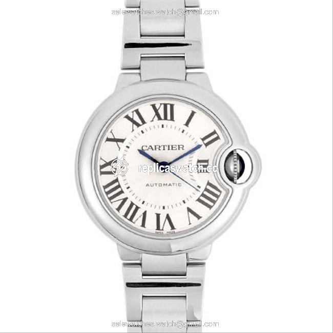 Cartier Baron Blue Stainless Steel Ladies Silver Dial W6920071 Watch Cartier Baron Blue Stainless Steel Ladies Silver Dial W6920071 Watch