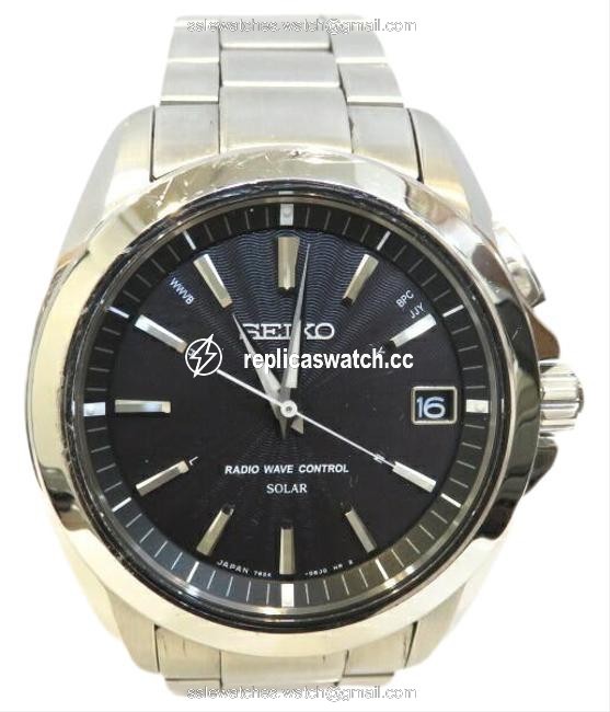 Seiko Solar Brights 7b24-0at0 Date Mens Watch Seiko Solar Brights 7b24-0at0 Date Mens Watch